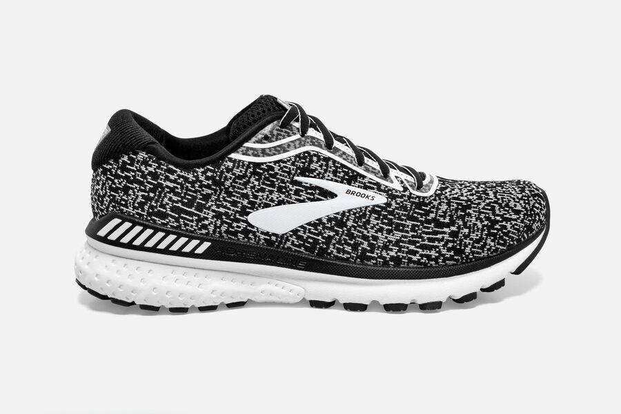 Zapatillas Running Brooks Adrenaline GTS 20 Hombre Negras/Blancas Baratas HCUD78691